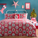 Fusion Christmas Vintage Frames Filled Cushion In Red