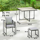 Outsunny 8 Seater Garden Dining Set, Cube Garden Furniture with Cushions