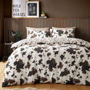 Fusion Cow Print Duvet Cover Set in Natural