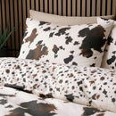 Fusion Cow Print Duvet Cover Set in Natural