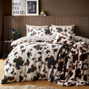 Fusion Cow Print Duvet Cover Set in Natural