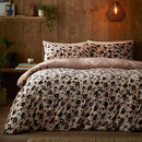 Fusion Cosy Leopard Duvet Cover Set in Natural