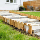 Outsunny 20 Pack Railway Sleeper Brackets, 41 Cm Galvanised Sleeper Stakes