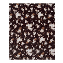 Fusion Cow Print Fleece Throw in Chocolate