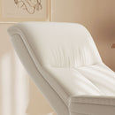 HOMCOM Massage Reclining Chair with Adjustable Backrest, Cream White