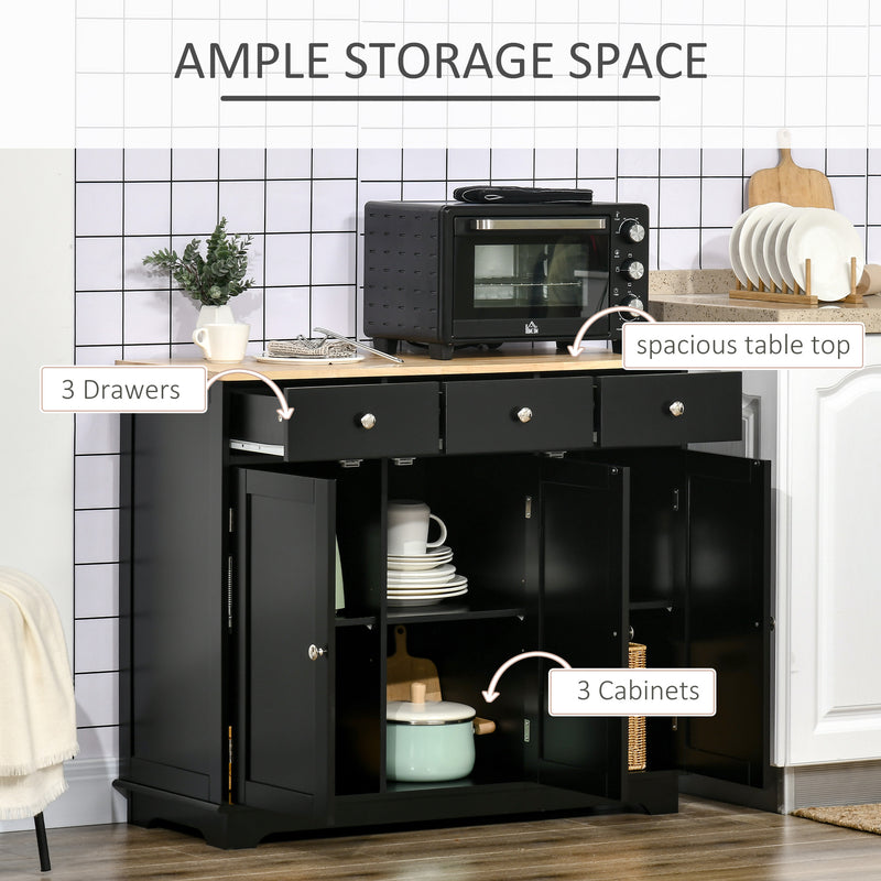 HOMCOM Sideboard Buffet Cabinet With Storage Cabinets And Drawers