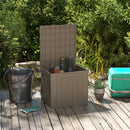 HOMCOM 107 L Plastic Storage Chest with Lock Hole and Handles