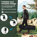 Camping Chair With Adjustable Umbrella And Portable Carrying Bag-Green