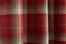 CARNOUSTIE RED EYELET CURTAINS