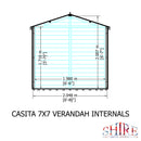 Casita With Verandah Shiplap Apex Shed