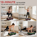 SPORTNOW Vibration Plate Exercise Machine with Cool Lights and Bluetooth