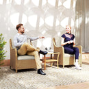 Outsunny 2 Pieces Rattan Garden Chairs, Cushioned Rattan Chairs