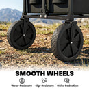 Outsunny 95L Foldable Festival Trolley on Wheels, Black