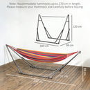 Outsunny Foldable Hammock Stand, 2 in 1 Hammock Net Stand & Clothes Drying Rack