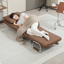 HOMCOM Single Folding 5 Position Convertible Sleeper Chair Bed