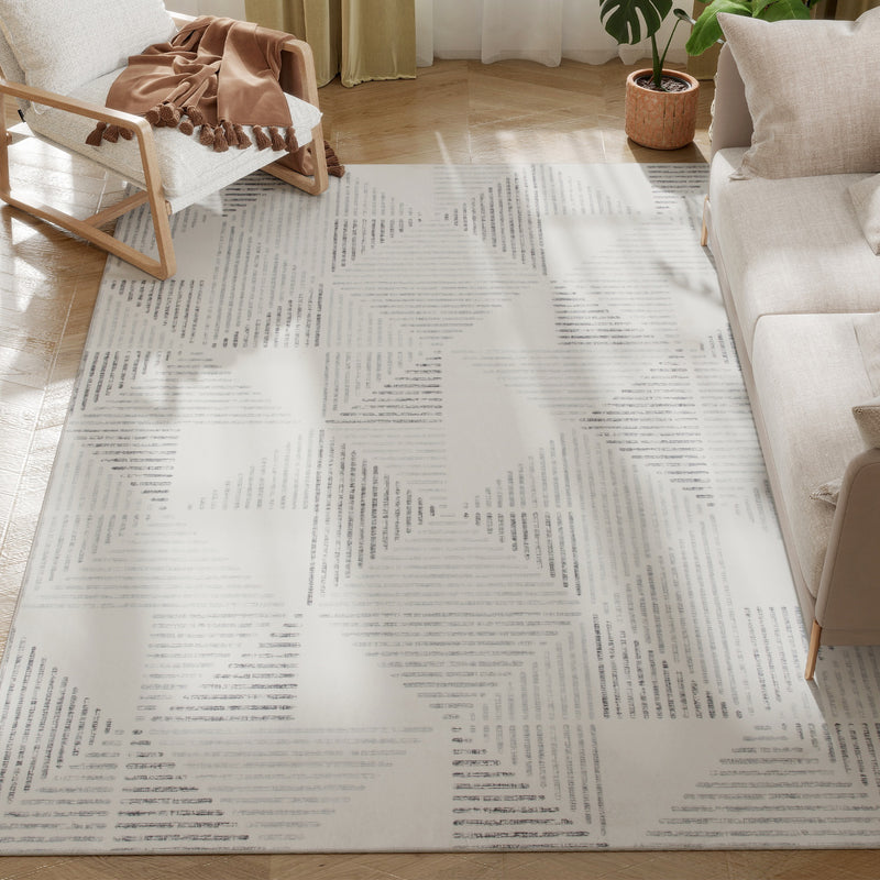 HOMCOM Non-Slip Large Rug for Living Room