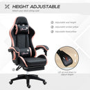 Vinsetto Racing Style Gaming Chair with Reclining Function Footrest, Black