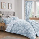 D & D Chrysanthemum Bedspread in Blue
