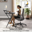 HOMCOM 81.5 Cm Folding Computer Desk For Small Spaces Bedroom, Black