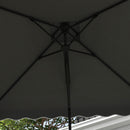 Outsunny 2.5m Cantilever Garden Parasol Umbrella With Cross Base