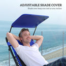 Outsunny 2 Pcs Zero Gravity Lounger Chair, Folding Reclining Chair