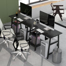 HOMCOM Computer Writing Desk w/ Shelf PC Workstation for Home Office