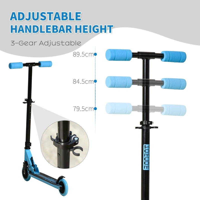 HOMCOM Scooter for Kids for ages: 3-8 years - Blue