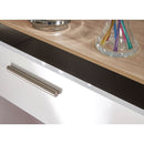 Copenhagen Ready Assembled Deep Chest of Drawers with 3 Drawers  - White Matt & Oak