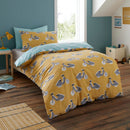 Bedlam Cool Cars Duvet Cover Set In Duck Egg - Single