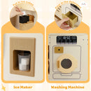 Corner Kitchen Playset with Large Fridge for Toddlers 3+ Years Old-Beige