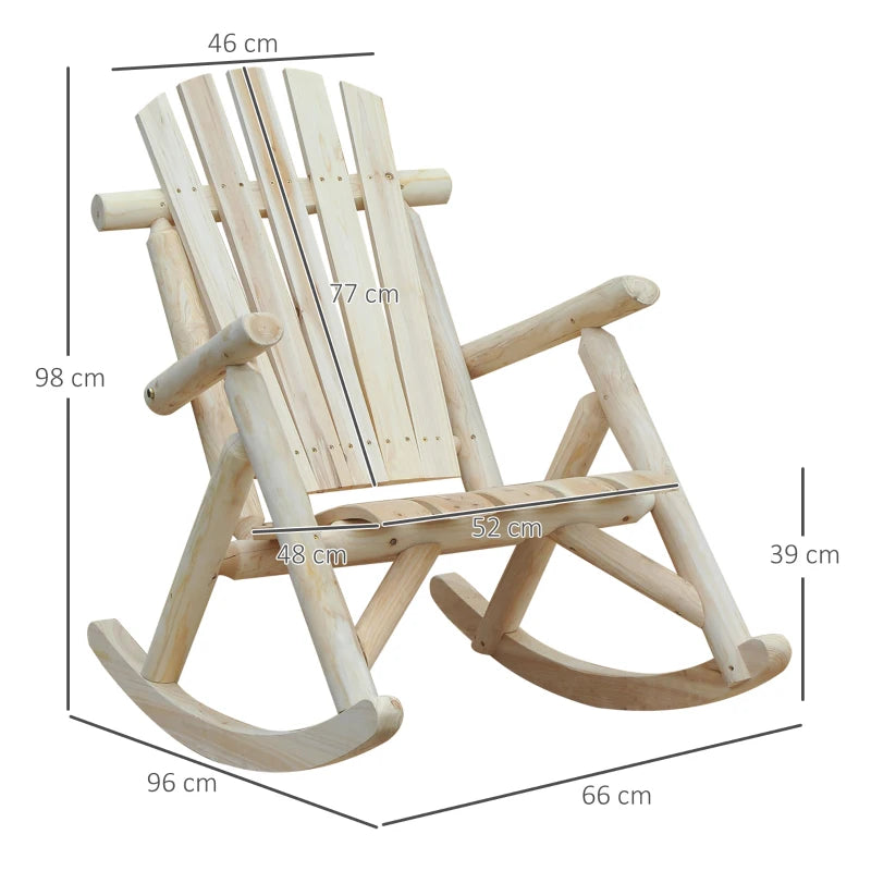Rocking online chair size