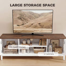 HOMCOM Farmhouse TV Stand For TVs Up To 42 Inch, Media Console Table
