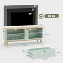 HOMCOM Entertainment Center with Adjustable Shelf for TVs up to 36 Inch