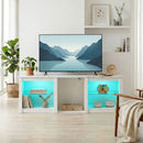 HOMCOM 160cm TV Unit W/ LED Lights For 70in TV Modern TV Stand Cabinet