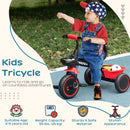 AIYAPLAY Kids Red Trike For 2 To 5 Years With Adjustable Seat, Baskets