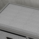 HOMCOM Shoe Bench with Seat, Shoe Storage Bench with Fabric Drawers, Grey