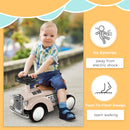 AIYAPLAY Foot to Floor Slider with Steering Wheel, for Ages 12-36 Months - Cream