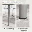 Outsunny Garden Table with Rust Resistant Metal Frame