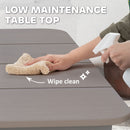 Outsunny Garden Table with Rust Resistant Metal Frame