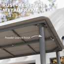 Outsunny Garden Table with Rust Resistant Metal Frame