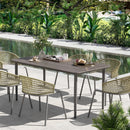 Outsunny Garden Table with Rust Resistant Metal Frame