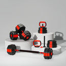 SPORTNOW 6-in-1 Adjustable Weight Dumbbells Set, Free Weights Set, Red