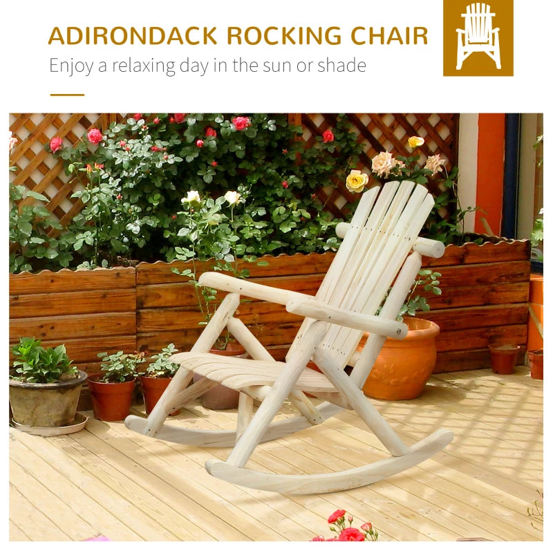 Outsunny Adirondack Rocking Chair