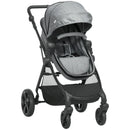 HOMCOM 2 in 1 Lightweight Pushchair -  Grey