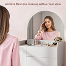HOMCOM Makeup Vanity Table with Mirror Drawers Modern Dressing Table White