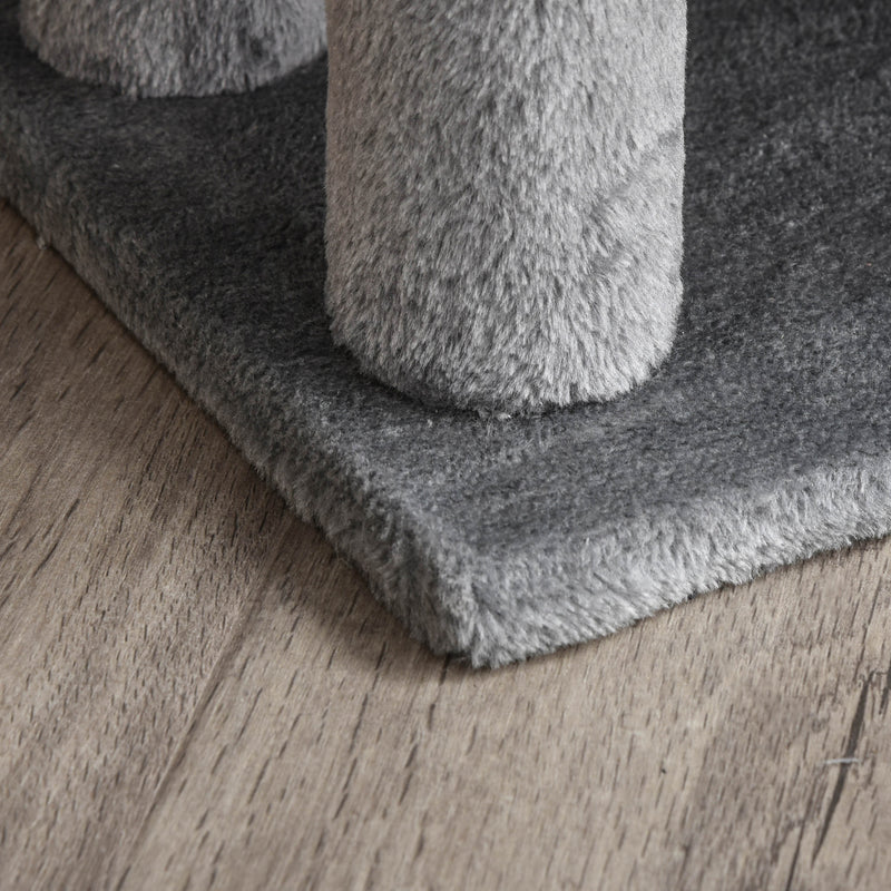 PawHut Pet Stairs with 3-step Stair, Scratching Posts, Platforms, Toy Ball