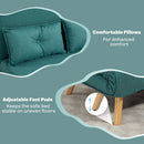 HOMCOM Click Clack Sofa Bed, 2 Seater Bed Settee for Living Room