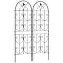 Outsunny Set of 2 Metal Garden Trellis, Outdoor Trellis Panels, 150 x 50 cm