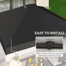 Outsunny gazebo roof replacement UV50+ Waterproof 3x3(m) Black