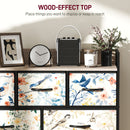 HOMCOM 7-Drawer Chest of Drawers, Fabric Dresser with Open Shelf